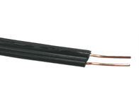 Outdoor / Indoor Two Cores Telephone Drop Wire With PVC / HDPE Insulation