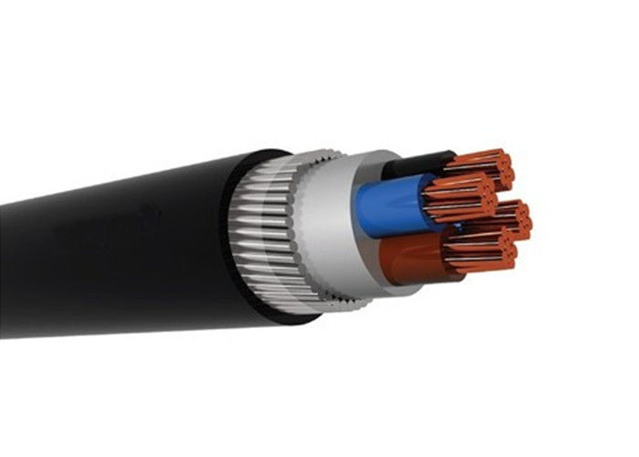 PVC Outer Sheath LV Power Cable / 4 Core Low Voltage Cable High Stability
