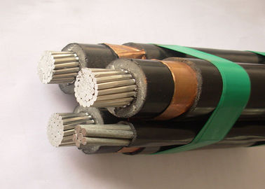 Aerial Electrical Wire Overdead Triplex Service Drop Cable / Xlpe Aluminium Cable