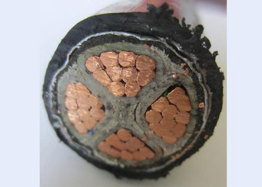 Cu / Al Stranded Wire Conductor STA Four Core Cable With PVC Outer Jacket