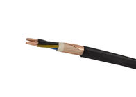 Nycy 3 Cores Polyvinyl Chloride Cable Insulated / Double Sheathed Round Type With Concentric Conductor