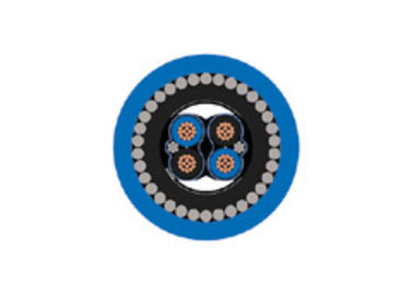 PE Insulation SWA Armoured Power Cable PVC Sheath Rated Voltage 300 / 500v