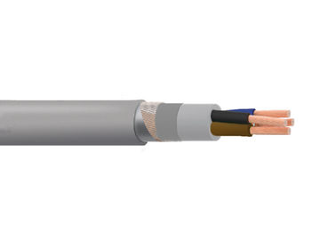 0.6 / 1kv XLPE Insulation Flexible Armored Cable Flame Retardant Grey Outer Sheath