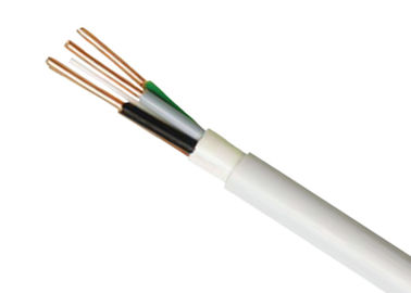 Fixed Installation Copper Conductor Cable Halogen Free Sheathed White Color