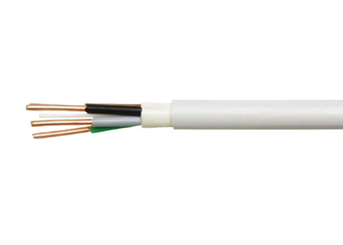 Fixed Installation Copper Conductor Cable Halogen Free Sheathed White Color